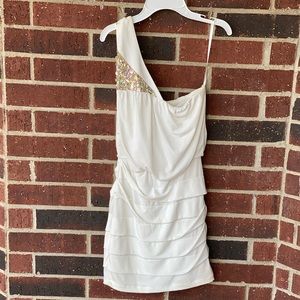 Jodi Kristopher Off White dress semi formal small